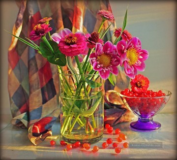 Blumen in Vasen Stillleben Malerei von Fotos zu Kunst Ölgemälde